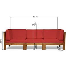 Outdoor Sofas Bed Bath & Beyond Christopher Knight Brava Acacia Outdoor Sofa