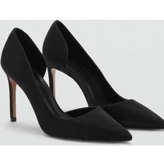 Mango Shoes Mango Asymmetrical heeled shoes black Woman Black