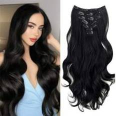 Shein Clips in Hair Extensions 7 Wavy Wave