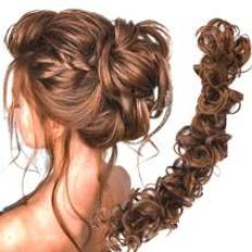 Shein Messy Hair Bun Updo Extensions, Curly Hair Scrunchies Chignon Hairpiece