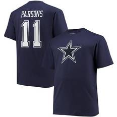 American Football T-shirts Fanatics Men's Micah Parsons Navy Dallas Cowboys Big & Tall Player Name Number T-Shirt