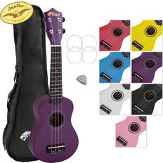 Purple Ukuleles Tiger UKE7 Soprano Ukulele for Beginners, Purple