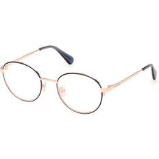 Glasögon & Läsglasögon MAX&Co. Max & Co. MO5138 092 Women’s Blue Size Free Lenses HSA/FSA Insurance Blue Light Block Available Gold 48