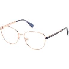 Glasögon & Läsglasögon MAX&Co. MO5148 090 Women’s Glasses Gold Size 54