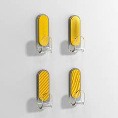 Yellow Towel Hooks Dechoicelife a-yellow 4Pcs Multi-purpose Keys Cloth Coat