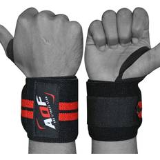 AQF Black Weight Lifting Wrist Wraps Supports Training