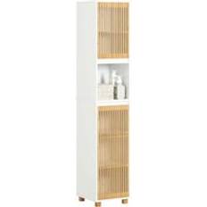 Tablero de fibra de densidad media Botiquines SoBuy BZR127-W Mueble Columna de Baño 33 x 33 x 165 cm