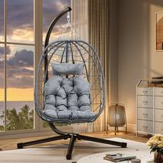 Perkin Rattan Swing Egg Chair