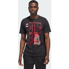 Multicolored T-shirts Adidas Marvel Graphic Tee Black Mens