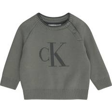 Verde Maglioni di Lana Calvin Klein Pullover - Grigio/Abete