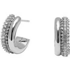 Olivia Burton Stainless Steel Crystal Hoop Earrings