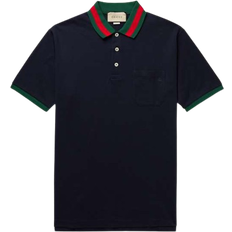 Gucci Poloshirts Gucci Stretch Piqet Polo Shirt - Navy