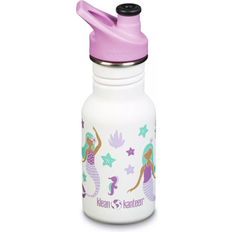 klean-kanteen Botella Classic infantil con tapa Sport 12oz (355ml) Mermaids