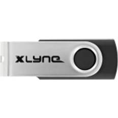 Memory Cards & USB Flash Drives Xlyne USB Stick Retail 64 GB Black/Silver