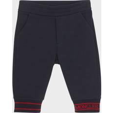Moncler Trousers Moncler Cuffed Logo Joggers Infants - Blue