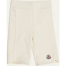 Moncler Trousers Moncler Enfant Girls Wide Leg Cotton Trousers - Beige