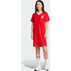 Adidas Red Dresses adidas Adicolor 3-Stripes Pinstripe Dress Better Scarlet Womens