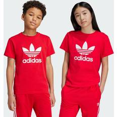 Adidas Girls Tops Children's Clothing adidas Adicolor Trefoil Tee Better Scarlet