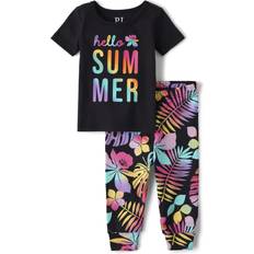 The Children's Place Black Pajamases The Children's Place Baby And Toddler Girls Hello Summer Snug Fit Cotton Pajamas 12-18