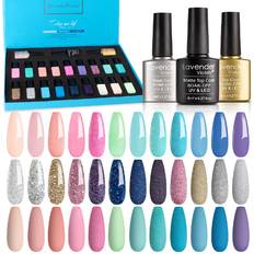 Shein Lavender Violets Christmas Gel Nail Polish Kit Gel