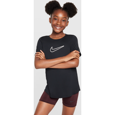 Schwarz T-Shirts Nike Dri-Fit One STD T-Shirt Girls black