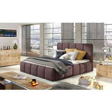 Bed Packages Fun-Möbel Polsterbett Doppelbett VERONA Set 180x200 cm Violett