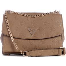 Guess Crossbody Bags Guess Cresidia Convertible Crossbody Flap Dark Taupe