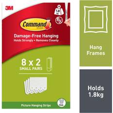 Picture Hooks Command Hanging Strips Small To 1.8KG Pack Picture Hook