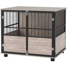 Pawhut Dog Crate Furniture Dog Cage End