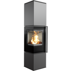 Kratki Kaminofen aus Stahl REN/L links Ø 150 7 kW