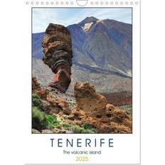 Volcanic island Calvendo Tenerife The Volcanic Island A4 Portrait Wall Calendar 2025