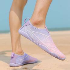 Shein pair Womens Sporty Water Shoes Windproof SlipResistant Aqua Shoes Gradient Mesh Style LowCut Outdoor Wading Shoes QuickDrying Snorkeling Swim Shoes Su