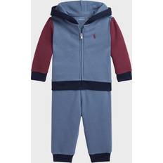 Ralph Lauren 18-24M Children's Clothing Ralph Lauren Boy's Two Toned 2-Piece Sweatsuit Set, 3M-24M CAPRI BLUE MULTIAUBERGINE PP 24 Months