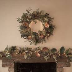 Decorations Lights4fun Pre Lit Autumn & Christmas Wreath & Garland Decoration