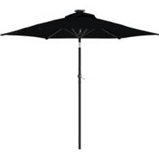 Steel Parasols vidaXL Garden Parasol with LEDs Steel Pole