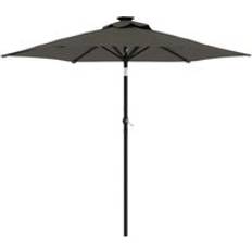 VidaXL Parasols vidaXL Garden Parasol with LEDs Pole 225x225x212cm