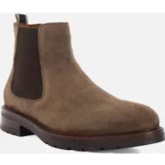 Beige - Men Chelsea Boots Dune London 'Cheltenham' Suede Chelsea Boots Taupe