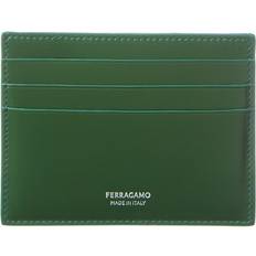 Verde Tarjeteros Ferragamo Men's Leather Card Case