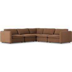 Brown - Corner Sofas AllModern Margorie Brown Sofa 112.8" 5 5 Seater