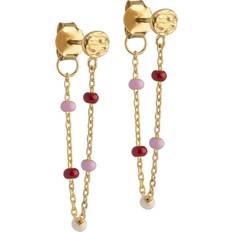 ENAMEL Copenhagen Lola Øreringe, Guld/Rosie