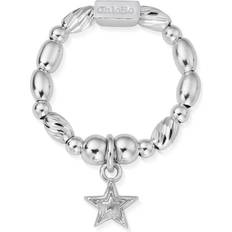 Silver Star Dust Ring Silver