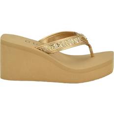 Gold - Women Heeled Sandals Guess Demmey - Natural Gold