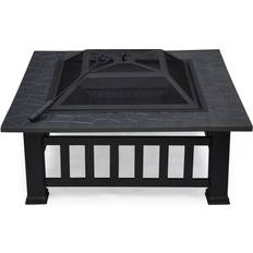 Yaheetech Steel Charcoal and Wood Burning Fire Pit 36.5"