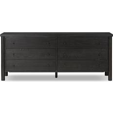 Oak Chest of Drawers Birch Lane Linda Black Chest of Drawer 75x31.5"