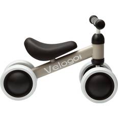 Løbecykel fra 1 år 4 hjul Mat beige