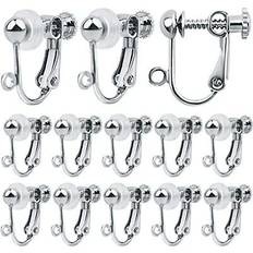 BronaGrand Silver Plated Clip-On Earring Converters Brass Screw Back