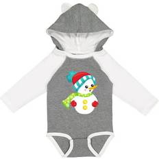 Bodysuits Inktastic Sold by: Snowman With Hat Scarf Gloves Carrot Nose Boys or Girls Long Sleeve Baby Bodysuit