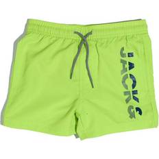 Green Swimwear Jack & Jones Boys Boy's Aruba Swim Shorts in Lime Lime Green 12-15Y