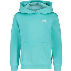 Girls - Green Hoodies Nike Big Kid's Sportswear Club Fleece Pullover Hoodie - Green Frost/White