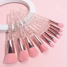 Makeup Shein 10pcs Professional Makeup Brush Set Including Blush Brush, Powder Brush, Eye Shadow Brush, And Face Brush